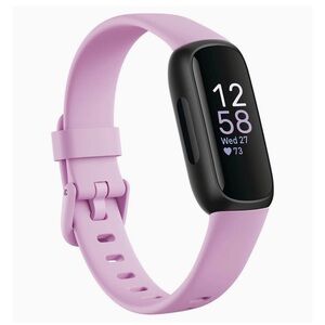 Fitbit Inspire 3 Health &-Fitness-Tracker Lilac/Black, S & L Bands with Box